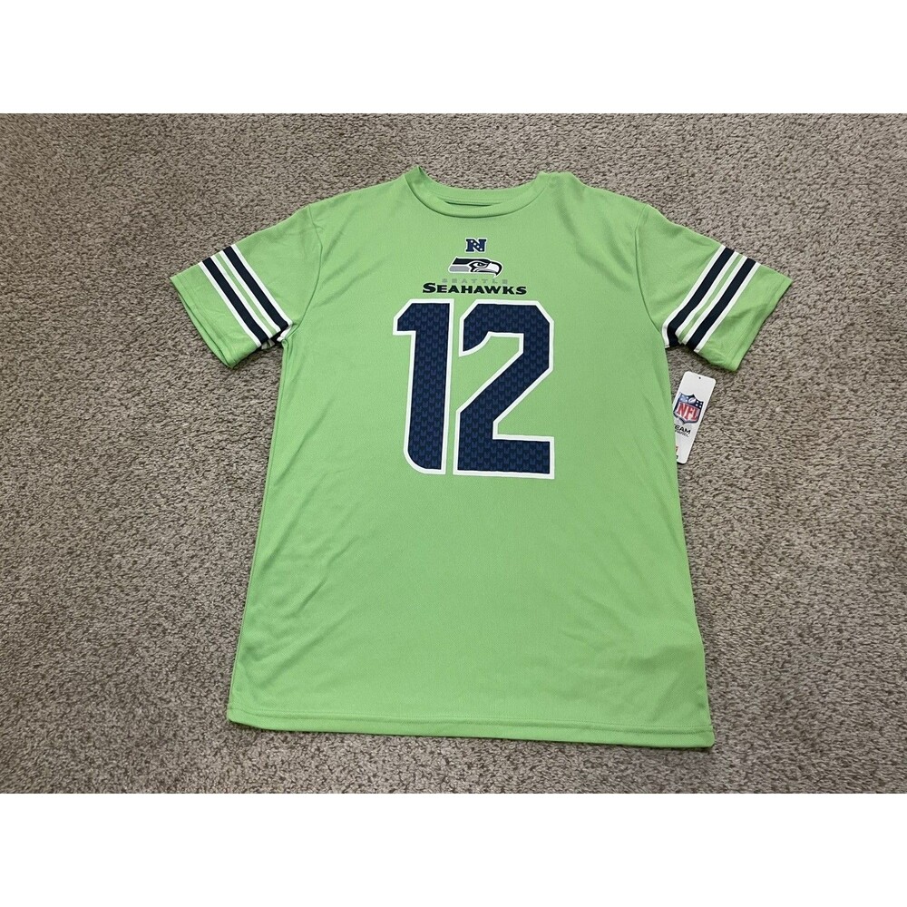 seattle seahawks womens short sleeve 12 fan shirt size xl nwt